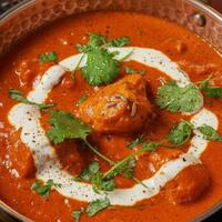Butter chicken, poulet tandoori sauce tomate crémeuse