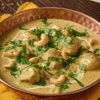 Poulet korma crémeux à la noix de cajou